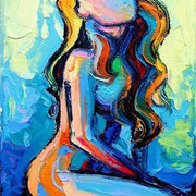 Abstract Women's Nude Oil Painting Sexy Body Art Canvas