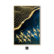 Abstract Moon Wall Art Canvas Painting