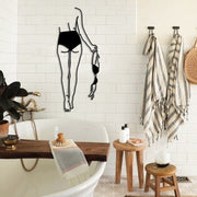 Modern Abstract Art Line Drawing Iron Art Decoration Living Room Bedroom