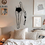 Modern Abstract Art Line Drawing Iron Art Decoration Living Room Bedroom