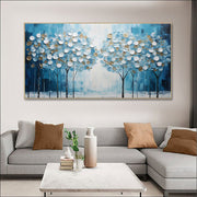 Blue Tree of Life Abstract Canvas Art