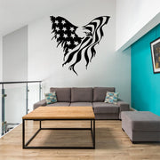 Wrought Iron Eagle Silhouette Metal Wall Art Decoration
