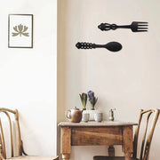 Wrought Iron Spork Wall Hanging Decor
