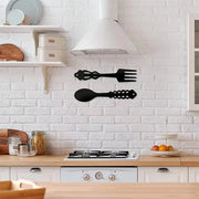 Wrought Iron Spork Wall Hanging Decor