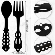 Wrought Iron Spork Wall Hanging Decor