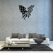 Wrought Iron Eagle Silhouette Metal Wall Art Decoration