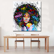 Modern abstract canvas painting