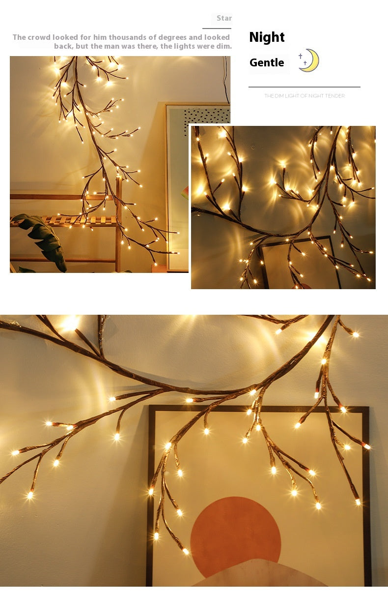 Winter Holiday Rattan Glow Light