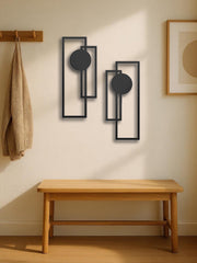 Minimalist Geometric Metal Wall Decor (2 Pcs)