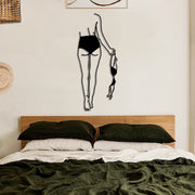 Modern Abstract Art Line Drawing Iron Art Decoration Living Room Bedroom