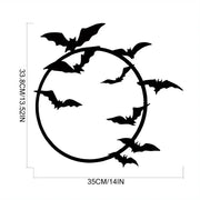 Iron Flying Bat Metal Wall Art