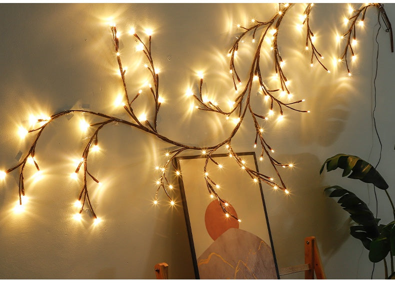 Winter Holiday Rattan Glow Light