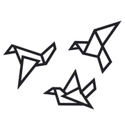 Geometric Origami Bird Metal Wall Art