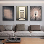 Modern Industrial Abstract Visual Canvas Painting