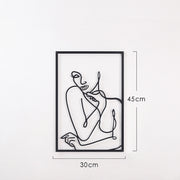 Nordic Style Metal Wall Background Wrought Iron Painting Decoration