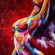 Abstract Women's Nude Oil Painting Sexy Body Art Canvas