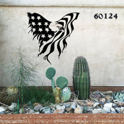 Wrought Iron Eagle Silhouette Metal Wall Art Decoration