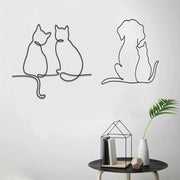 Popular Animal Metal Block Crafts Wall Decorations Hanging