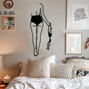 Modern Abstract Art Line Drawing Iron Art Decoration Living Room Bedroom