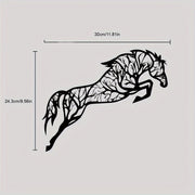 Geometric Metal Horse Wall Art Family Office Decorations