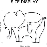 Popular Animal Metal Block Crafts Wall Decorations Hanging