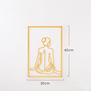 Nordic Style Metal Wall Background Wrought Iron Painting Decoration