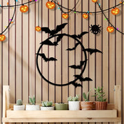 Iron Flying Bat Metal Wall Art