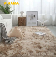 VIKAMA Tie-Dye Large Carpet Living Room Fluffy Floor Mat Super Soft Children's Room Non-Slip Home Decoration Bedroom Rug Washabl