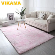 VIKAMA Tie-Dye Large Carpet Living Room Fluffy Floor Mat Super Soft Children's Room Non-Slip Home Decoration Bedroom Rug Washabl