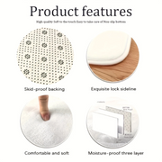 VIKAMA Printed Carpet Mats Anti-slip Machine Washable Flannel Rugs For Home Living Room Children's Play Mats living