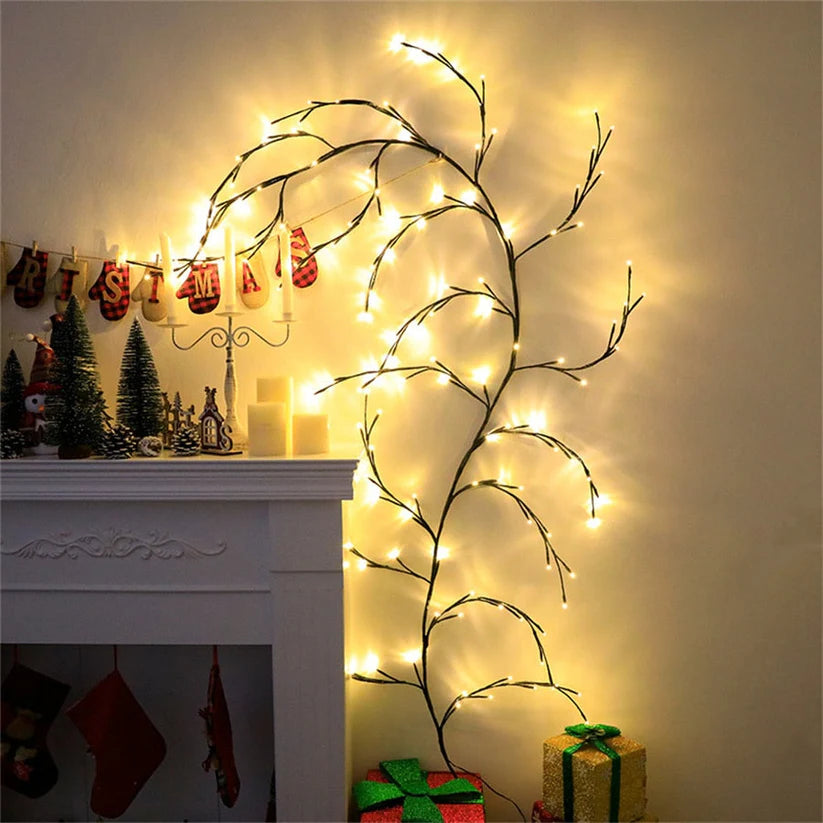 Winter Holiday Rattan Glow Light