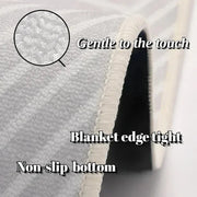 VIKAMA Premium Light Luxury Living Room Crystal Velvet Carpet Bedroom Bed Blanket Study Bed Rug Dirt Resistant Home Decoration