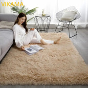 VIKAMA Tie-Dye Large Carpet Living Room Fluffy Floor Mat Super Soft Children's Room Non-Slip Home Decoration Bedroom Rug Washabl