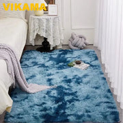 VIKAMA Tie-Dye Large Carpet Living Room Fluffy Floor Mat Super Soft Children's Room Non-Slip Home Decoration Bedroom Rug Washabl