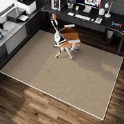 Modern Office Rugs Blue Gray Brown Colors Ergonomic Chair Desk Setup Computer Workstation Floor Mats