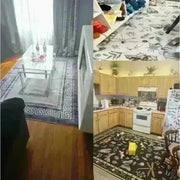 Modern Drip Checkered Rug Black & White Chessboard Pattern Carpet for Living Room Bedroom Home Decoration Carpets