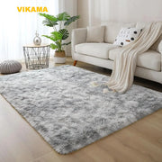 VIKAMA Tie-Dye Large Carpet Living Room Fluffy Floor Mat Super Soft Children's Room Non-Slip Home Decoration Bedroom Rug Washabl