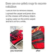 3D HD Printing Samurai Pattern Carpet Bedroom Living Room Computer Room Office Large Area Rugs Available in All Seasons Mat Gift