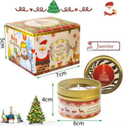 Christmas Tin Aromatherapy Candle – Santa & Snowman Edition