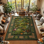 Moss and Ferns Flowers Design Carpets for Living Room Decor Floor Mat Bedroom Leisure Area Rug Sofa Bedside Nonslip Rugs Doormat