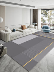 VIKAMA Nordic Simple Geometric Carpet Home Decor, Living Rooms and Bedrooms Large-sized Floor Mat, Anti-slip and Dirt-resistant