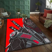 3D HD Printing Samurai Pattern Carpet Bedroom Living Room Computer Room Office Large Area Rugs Available in All Seasons Mat Gift
