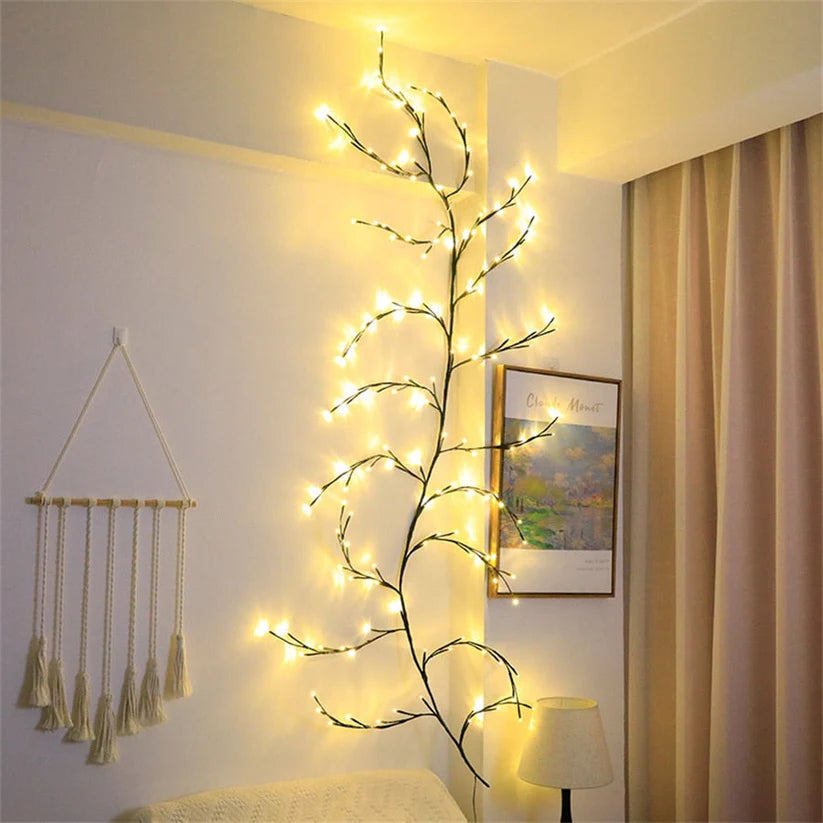 Winter Holiday Rattan Glow Light