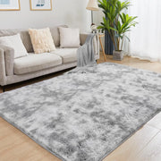 160*230 180*270 200*300cm Oversized Carpets for Winter Dark Gray and Light Gray Anti-Slip Artificial Velvet Thick Plush Rugs