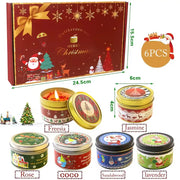 Christmas Tin Aromatherapy Candle – Santa & Snowman Edition
