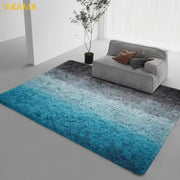 VIKAMA Tie-Dye Large Carpet Living Room Fluffy Floor Mat Super Soft Children's Room Non-Slip Home Decoration Bedroom Rug Washabl