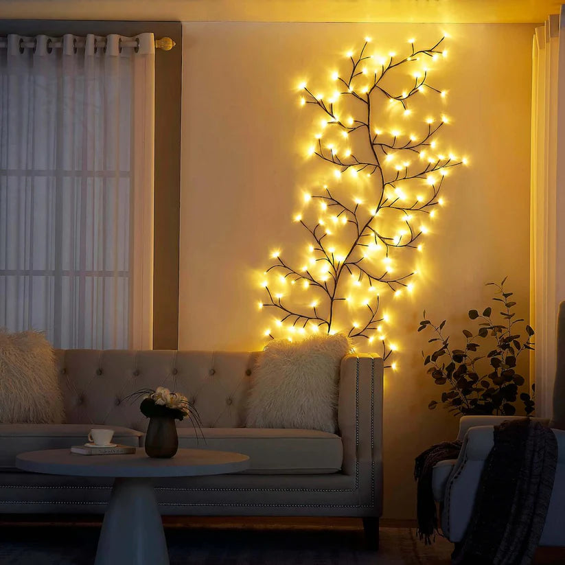 Winter Holiday Rattan Glow Light
