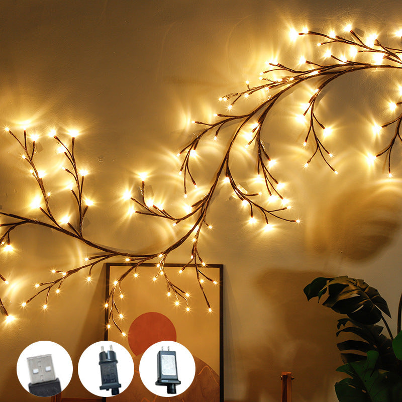 Winter Holiday Rattan Glow Light
