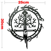 Iron Metal Cross Shaped Wall Hanging Wall