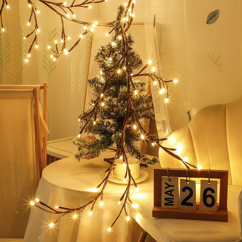 Winter Holiday Rattan Glow Light